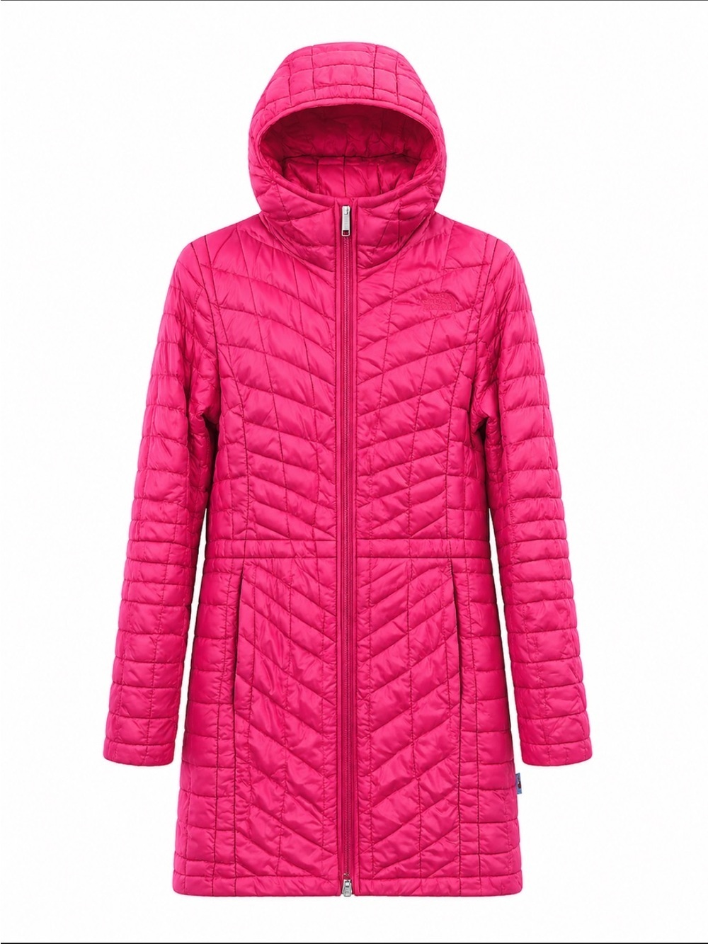 The North Face Coral/Salmon ThermoBall Eco Parka Size Small Like New!